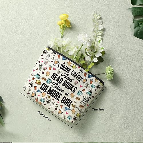 Miniatura 8 de Decohim Divertida bolsa de maquillaje inspirada en los fanáticos de Lukes, blanco604