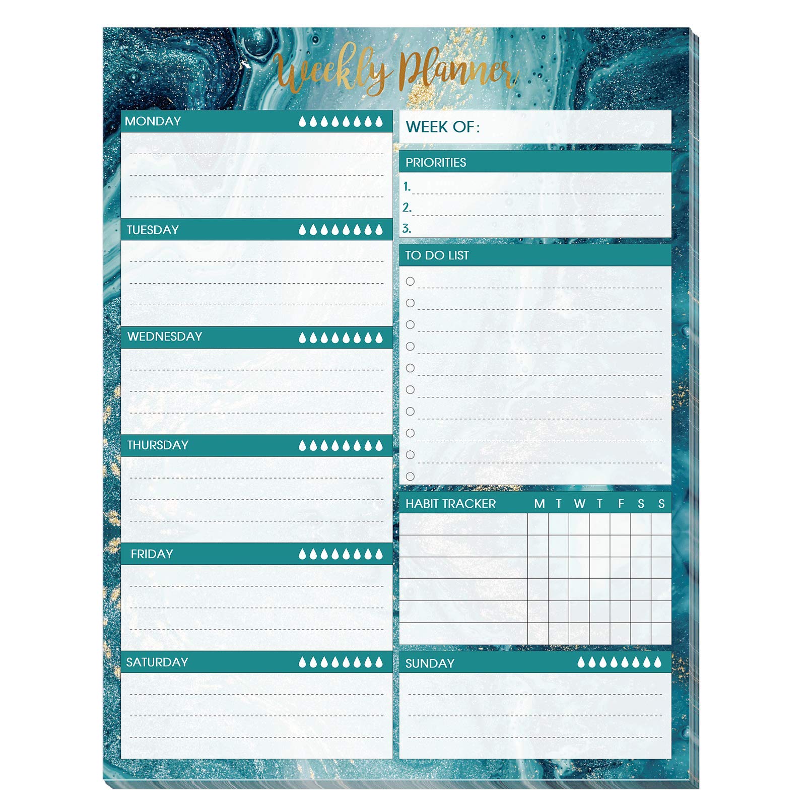 Buy Planner NotePads 7" x 9" Weekly Notepads and Premium