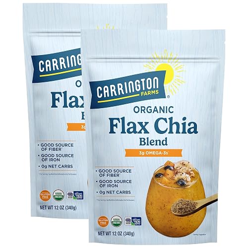 Carrington Farms Flax Chia Blend, Gluten Free, USDA Organic, 12