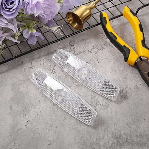 Miniatura 5 de 2 reflectores de bicicleta, luces de rueda de bicicleta, reflector de advertencia de seguridad, reflectores portátiles de radios de bicicleta,