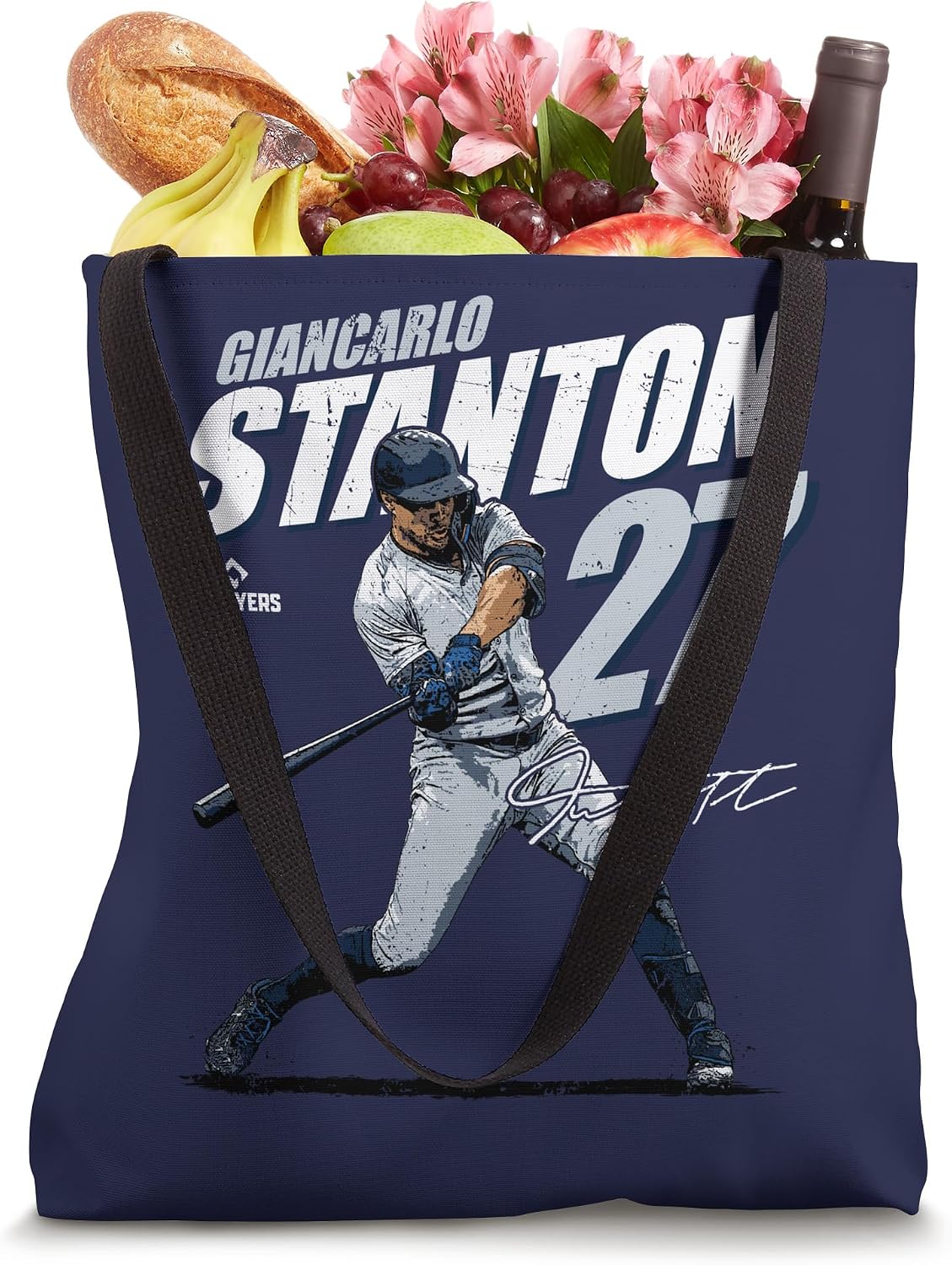 Giancarlo Stanton | New York Baseball Players | MLBGSN3001 Tote Bag