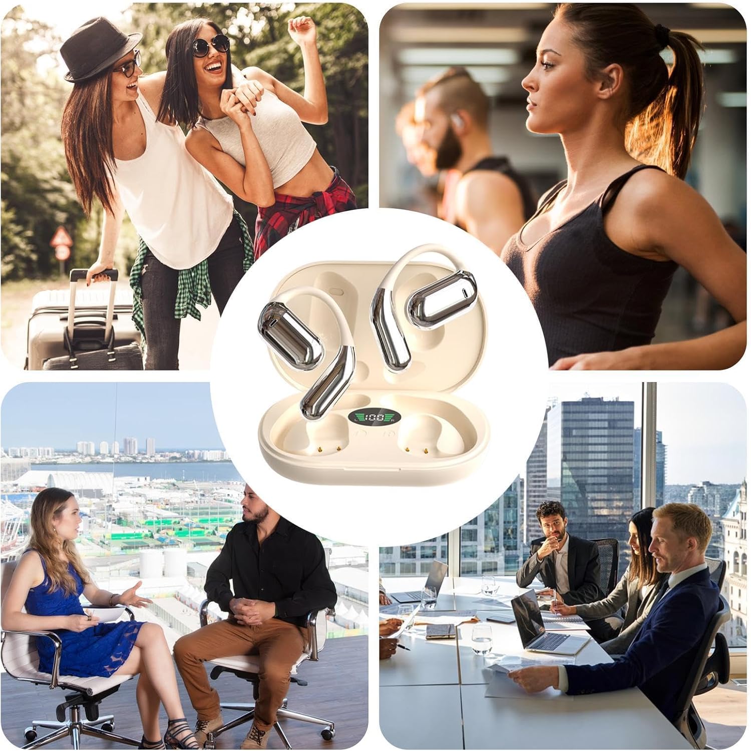 o Ai Translation Earbuds, Language Translation Headphones, Type-C Charging Earbuds, Ai Translator Device, 144 Languages Translator, Long Battery Life Earbuds, Translation Earbuds for Phones