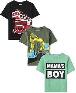 Baby Boys and Toddler Boys Short Sleeve Graphic T- Shirt 2-pack Price In India