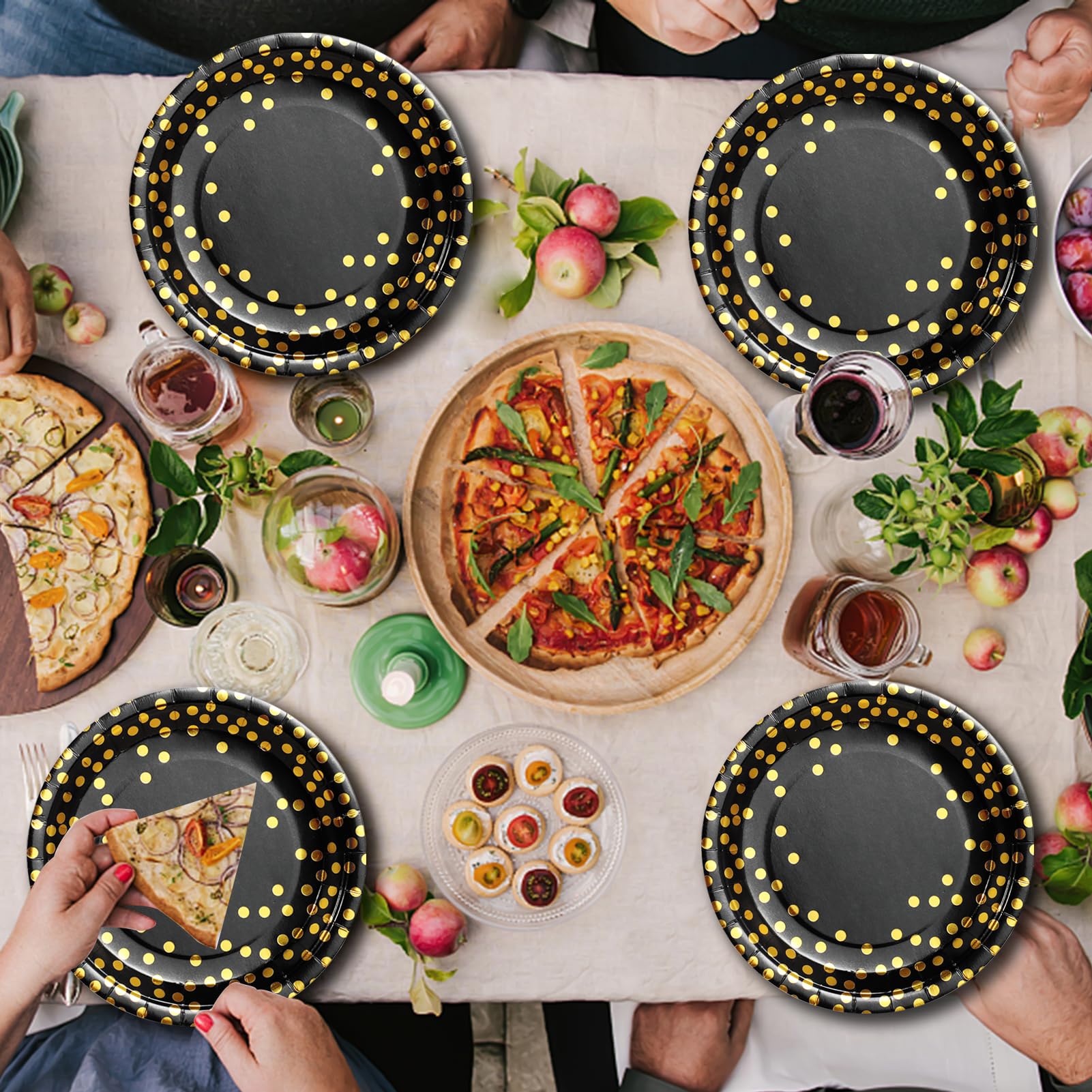 50 Pappteller 23cm Rosa - Partyteller Für Kindergeburtstag & Feiern