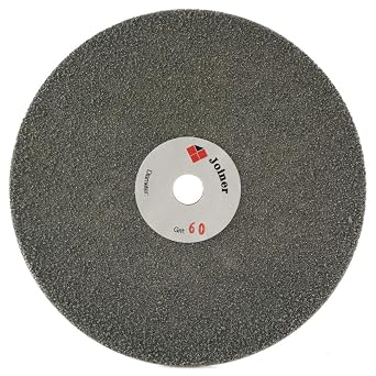 Diamond Grinding Disk 6" inch 150mm Faceting Flat Lap Disc Lapidary Sanding Discs Coated Grit 60 Coarse