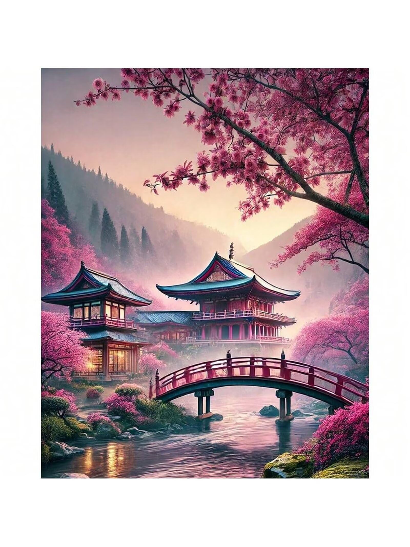 Puzzle dla dorosłych 1500 elementów - DIY Puzzle japoński park-loft - wymagająca sztuka, puzzle do zabawy edukacyjnej dla całej rodziny jako dekoracja ścienna i prezent