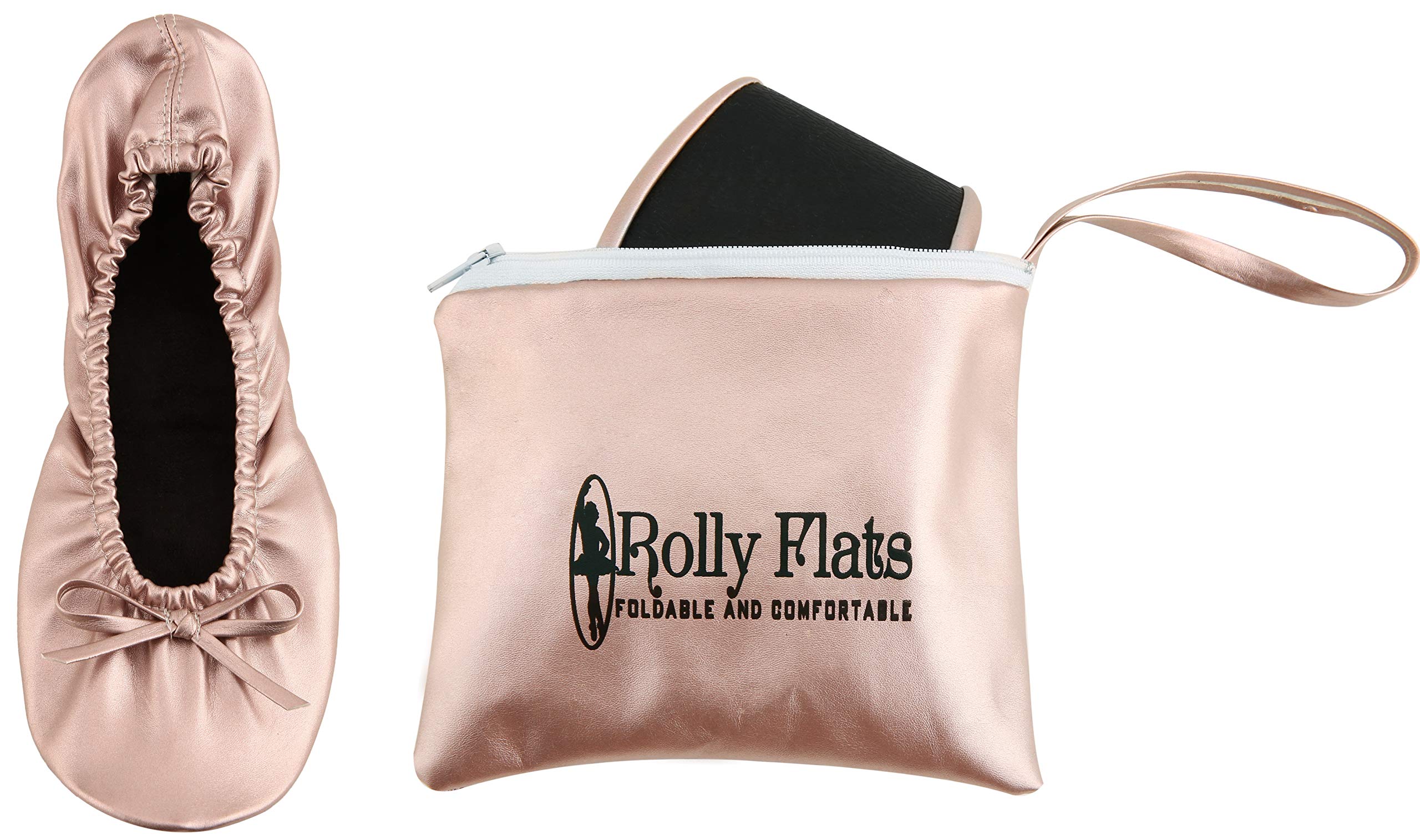Rolly Flatswomens Portable Foldable Ballet Flats Shoes Pumps Roll