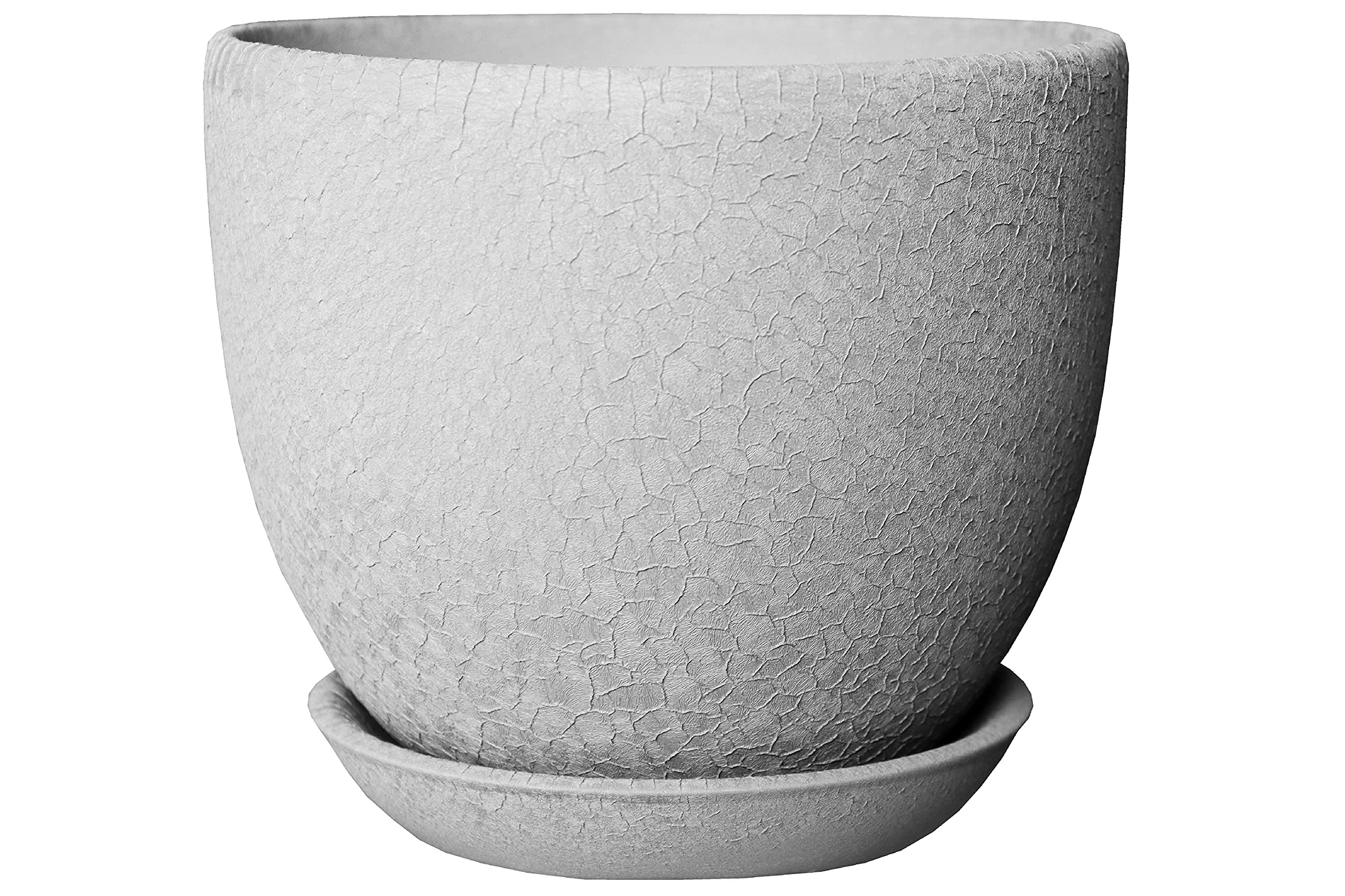 Rainbow Pots Pattern - 25 Ceramic Plant Pots With Saucer Large And Small- 32 Colours, Flower Pots Bonsai (, Φ 13.5Cm (5.3 Inch))