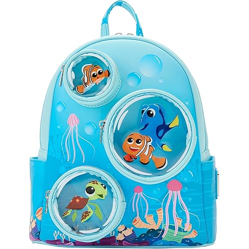Loungefly Disney Finding Nemo 20th Anniversary Bubble Pockets Faux Leather Mini Backpack