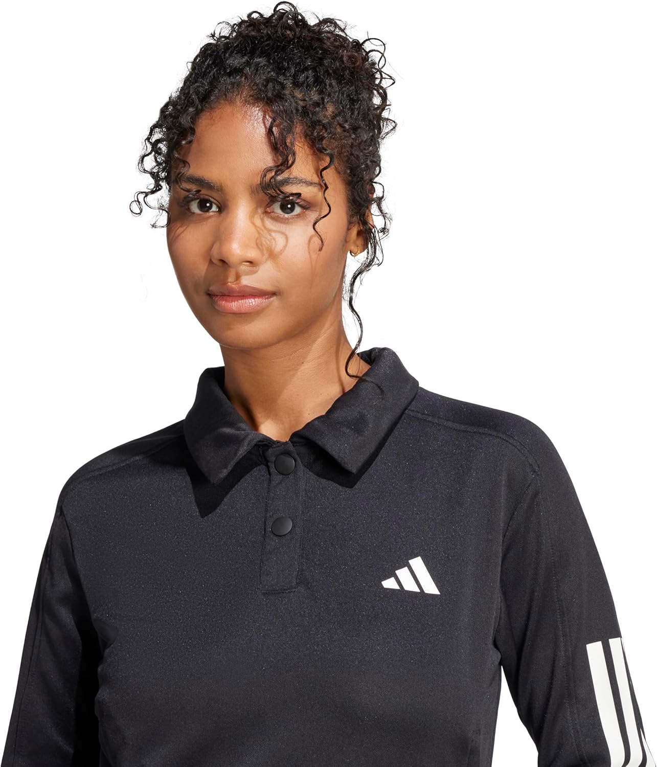 adidas Women's Iconic 3-Stripes Snap Track Top - Image 3