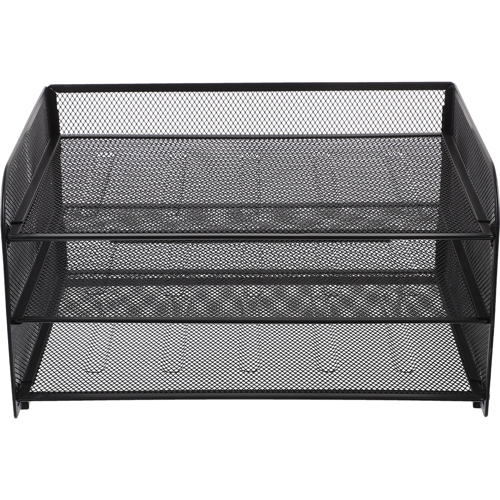 NUOBESTY Bandeja para Cartas De 3 Niveles Clasificador De Portadocumentos Bandeja De Papel Apilable Bandeja para Cartas Apilable Cajón Metal Cesta De Archivos Escritorio Oficina