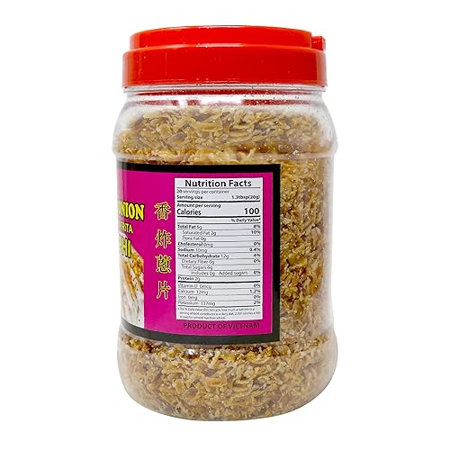 Miniatura 2 de Cebolla roja frita crujiente, chalota frita, cebolla roja frita, cebollas rojas crujientes marrones doradas, Hnh Phi Mc Cebolla Roja Frita para