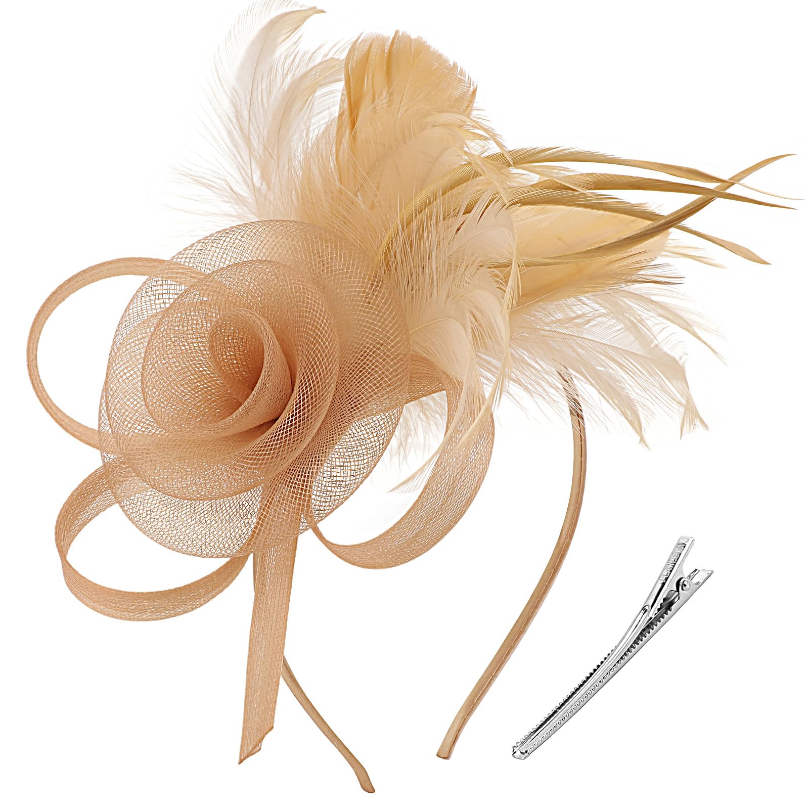 DRESHOW Fascinators Hats for Women Tea Party Fascinator Hats