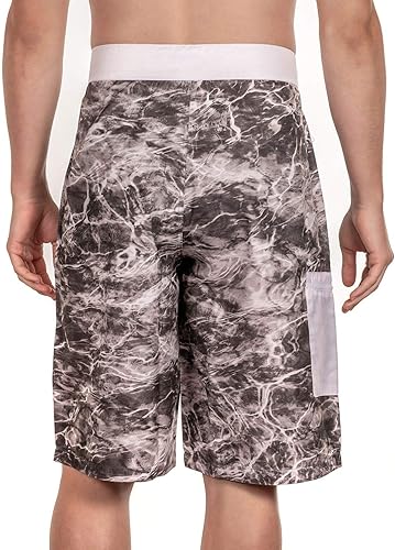 Vista 2 de TrailCrest Fishing Mossy Oak Elements - Pantalones cortos para hombre con bolsillos, protección solar UPF 50