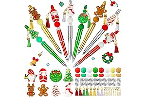 Functional Christmas Beaded Pens