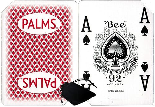 Miniatura 3 de Cyber-Deals Amplia selección de mazos de cartas auténticos de LAS Vegas DowntownOff-Strip Casino con bolsa de tela de terciopelo negro (pepita