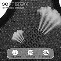 Vista 4 de Arnés para perro de malla suave, chaleco para pasear mascota, arnés acolchado y ajustable para cachorro, s, Negro