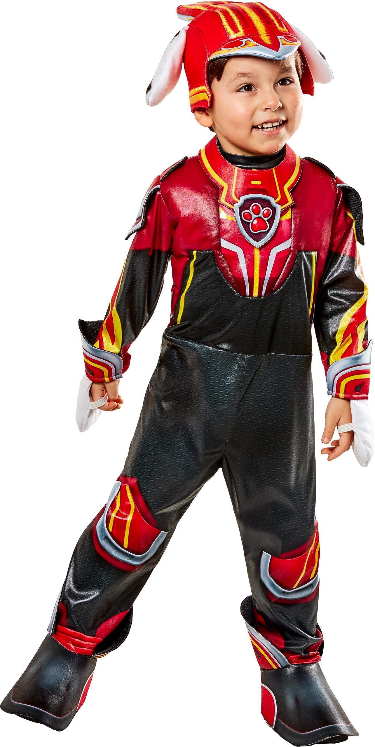 Child's Paw Patrol 2: The Mighty Movie Mighty Marshall Costume Jumpsuit and Headpiece for Themed Parties and Halloween, As Shown, Small