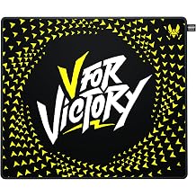 GP5, Gaming Mouse Pad in L 460 x 400 x 4 mm, High-Speed Cloth Surface for Precision, Stitched Edges, Non-slip, Machine washable, Vitality Black
