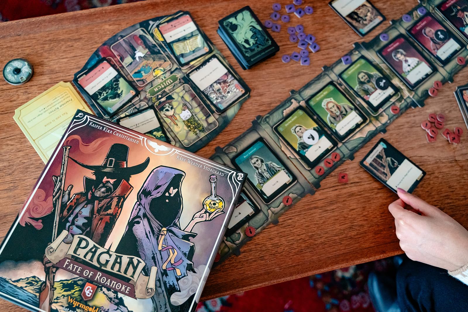 Capstone Games | Pagan Fate of Roanoke | Board Game | Base Game | 2 Players Ages 12+