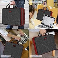 Vista 6 de ZINZ Slim Expandable Laptop Case 15.6 Inch Sleeve Upgraded Protective Durable Recycled Carrying Case Compatible with MacBook 15" & 16" and Most 15