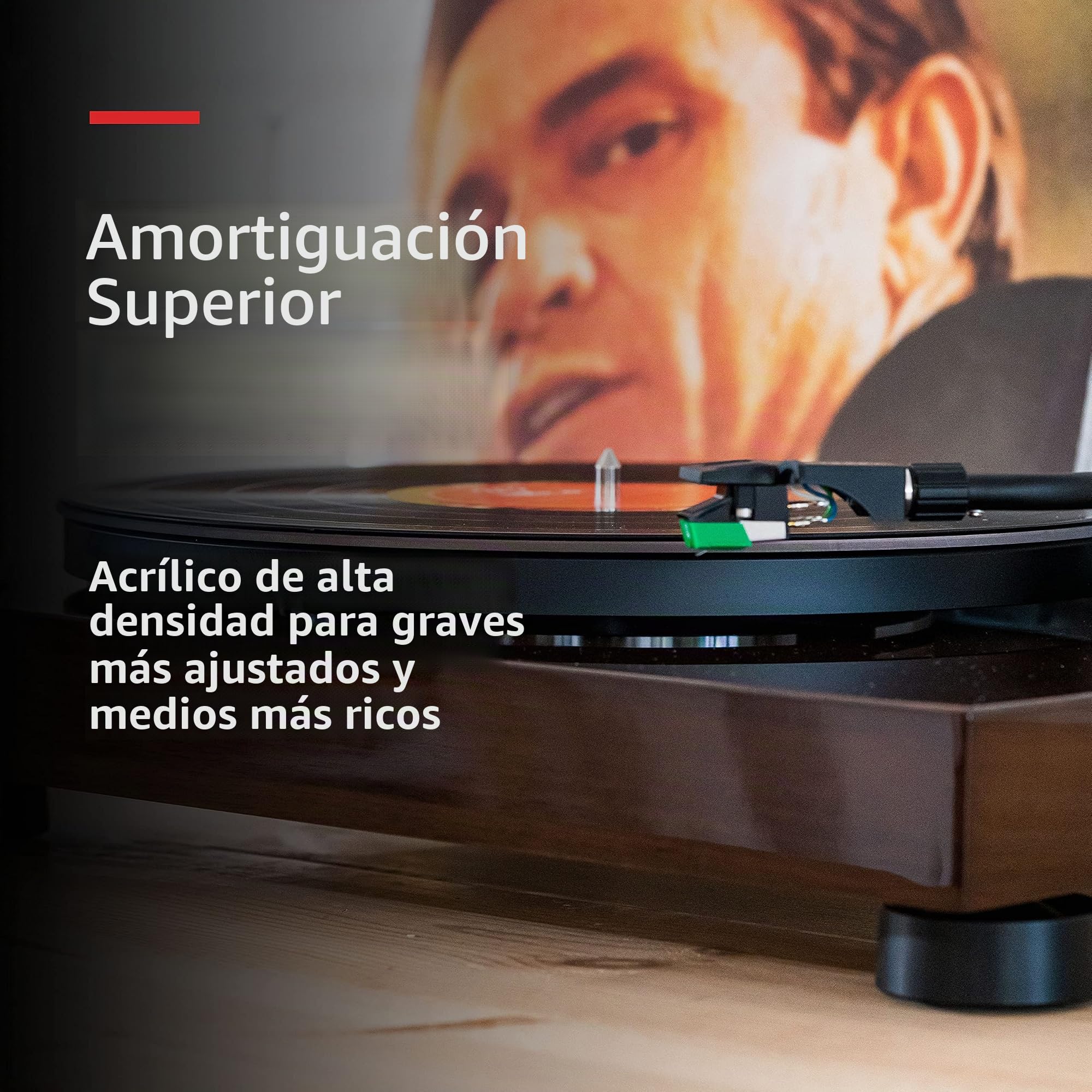 Fluance Alfombrilla acrílica para Tocadiscos – Reduce Las Vibraciones para una Mejor claridad de Sonido para reproducción de Discos de Vinilo, antiestático, mecanizado de precisión, Compatible con