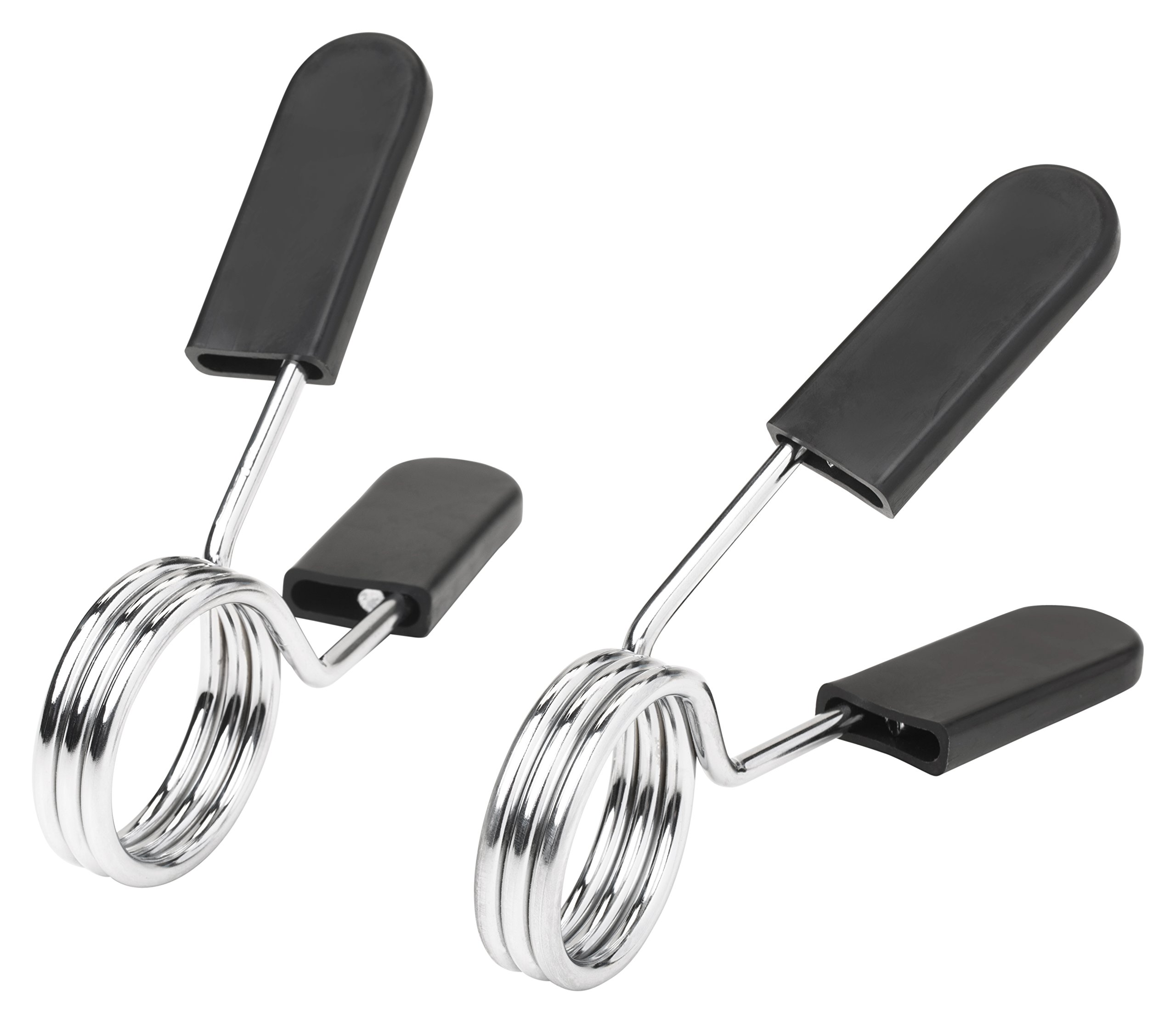 BLK Haltère courte 51 cm avec surfaces Coussin lisses Black oxid. avec ressort de fermeture de 30/31 mm