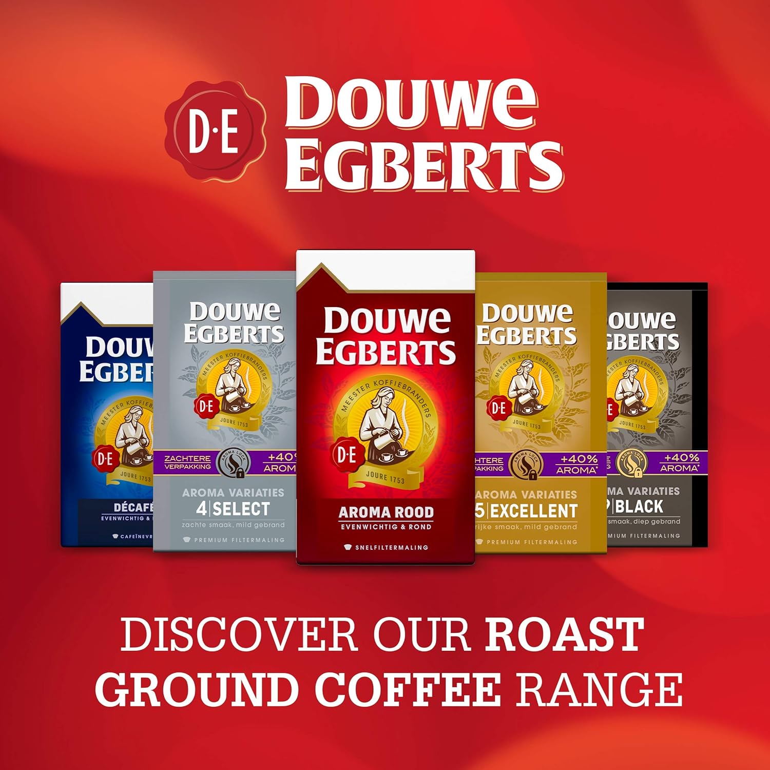 Douwe Egberts Ground Coffee, Excellent Aroma, 8.8 Ounce