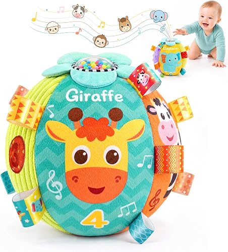 Baby Toys 6-12个月 感官婴儿球玩具 带声音歌曲录音