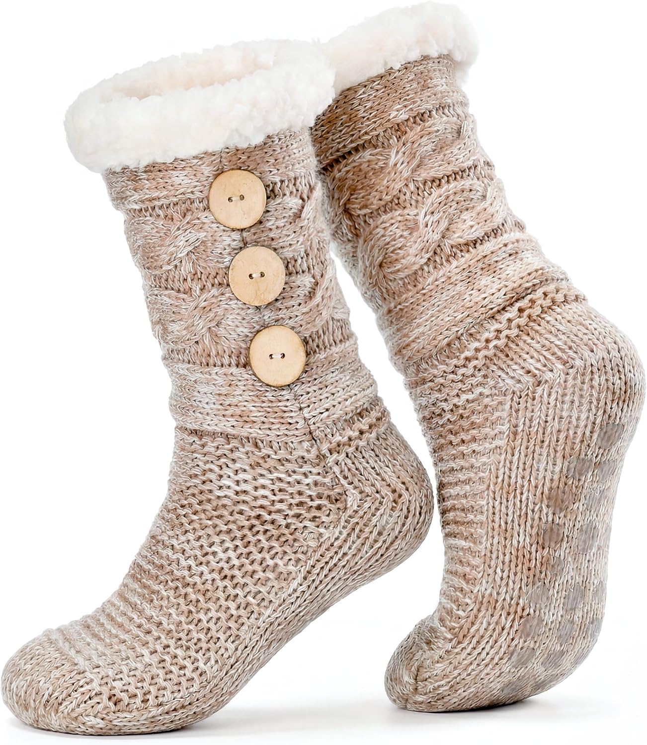 Fuzzy Slipper Socks for Women Non Slip Grippers Cozy Gifts