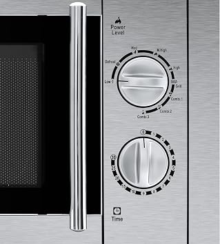 Orbegozo MIG 2033, Microwave, 800 W, Grill 1000 W, 9 Operating Levels, 20 Litres Capacity, Defrost Program, 30 Minutes Manual Timer, Built-in, Stainless Steel