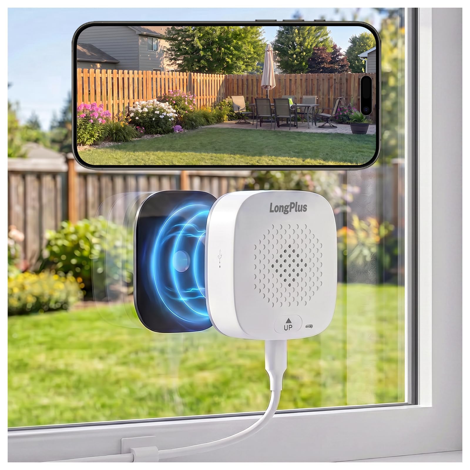 LongPlus 8MP 4K Safeview Window Security Camera Dual-Band WiFi 6 Camera