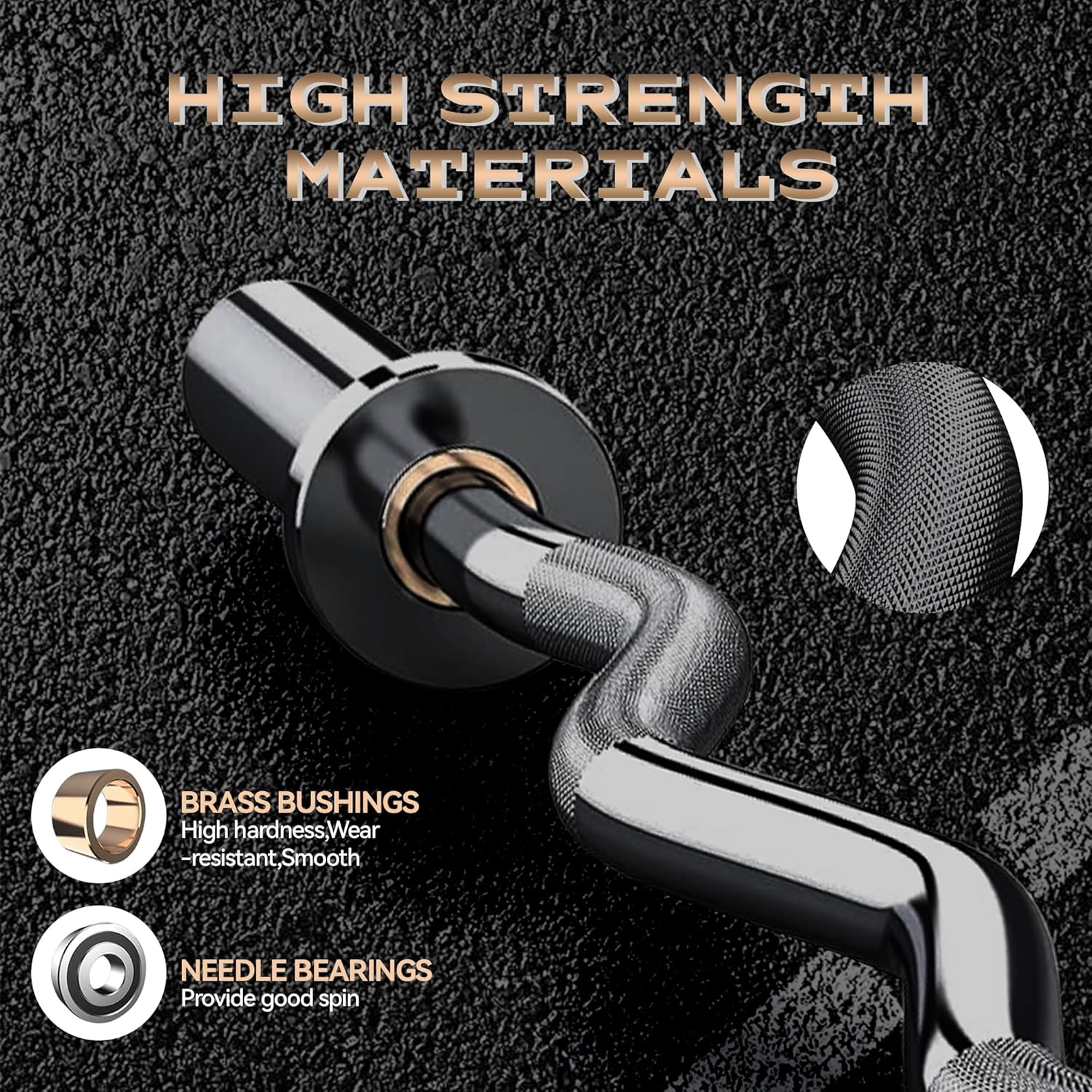 Barbell Bar for Weightlifting - 7FT Heavy Duty (1500LB/700LB), 4FT Short (500LB), 47" EZ Curl Bar - Fits 2" Standard Plates - Home Gym Strength Training
