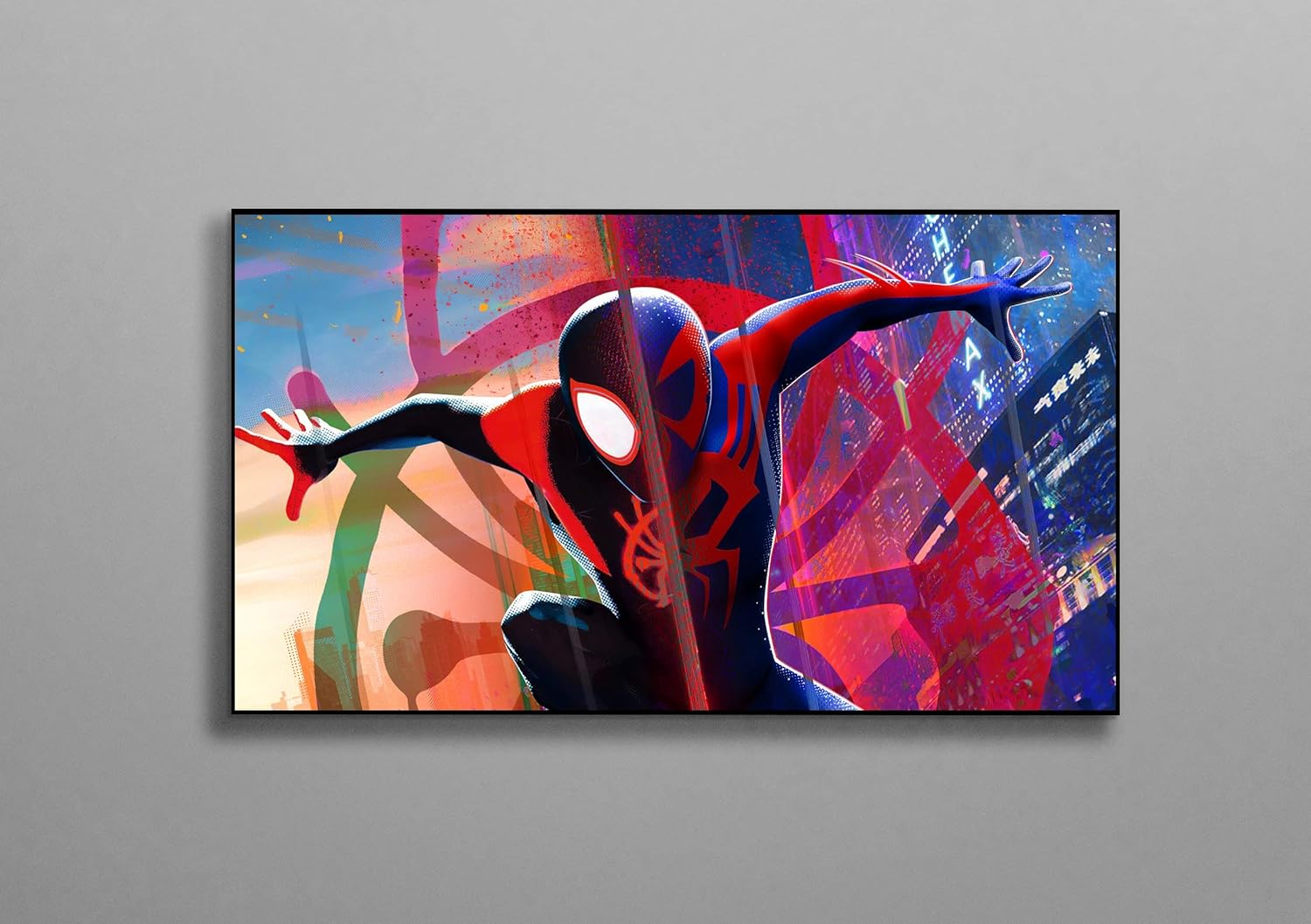 Amazon Com Compatible With Spiderman Miles Morales Poster Dorm Wall Decor Unique Design Unframed Wall Art Size 8 5 X11 11 X17 18 X24 24 X32 S 11 X17 28x43cm Posters Prints
