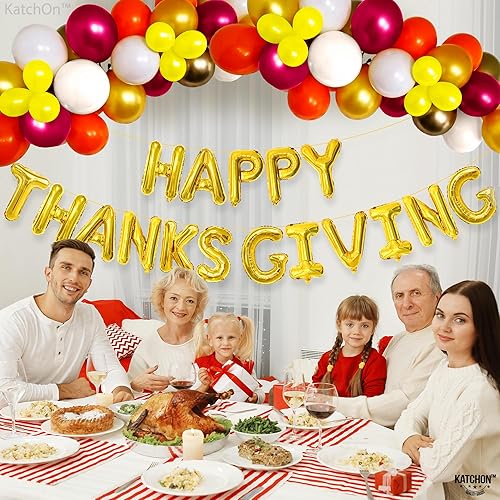 Miniatura 8 de KatchOn, Arco de globos de Acción de Gracias, paquete de 34, kit de arco de globos de otoño para decoración de arco de Acción de Gracias, kit de
