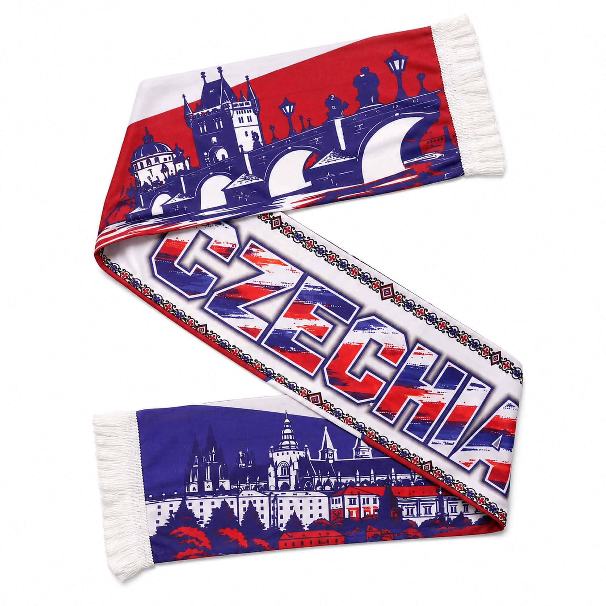 Soccer Fan Scarf, Lightweight Double-Sided Supporter Scarf, Game Day Fan Gift for Men Women