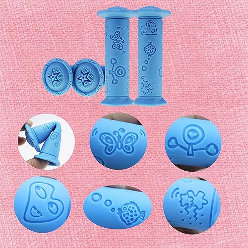 Miniatura 10 de Howley Home 4 agarres de manillar de bicicleta para niños, longitud más corta (4.11 pulgadas), para bicicletas de niños y niñas, bicicletas de