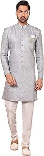 Lady Dwiza Indian Pakistani Ethnic Party Wear Semi Indo-Western Men's Wedding Sherwani for Groom