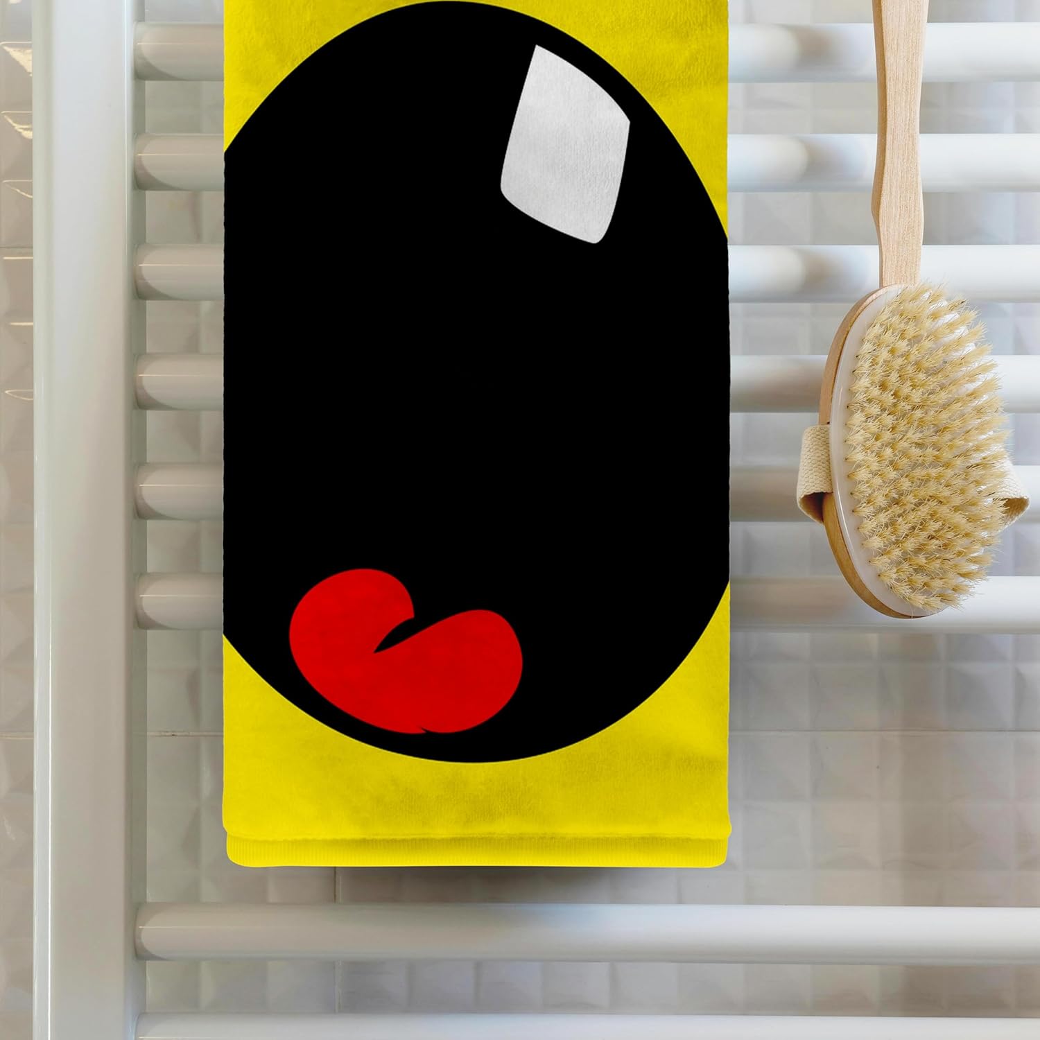 3dRose Crying Yellow Smiling Design 22x30 Bath Hand Pool Towel