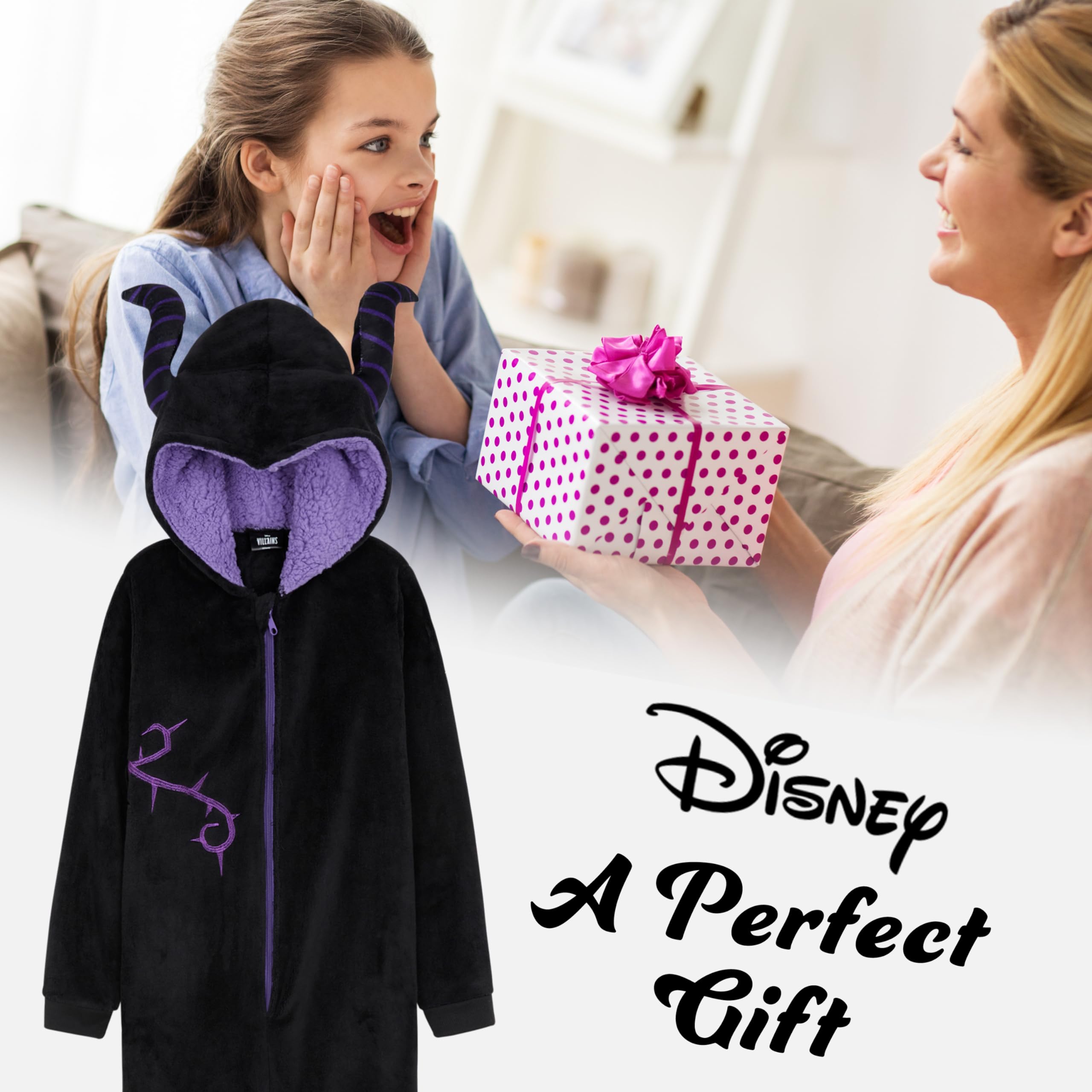 Disney Pigiama Intero Pile Bambina - Pigiama Stitch Angel Minnie Malefica 2-15 Anni - Gadget Stitch Idea Regalo Bambine
