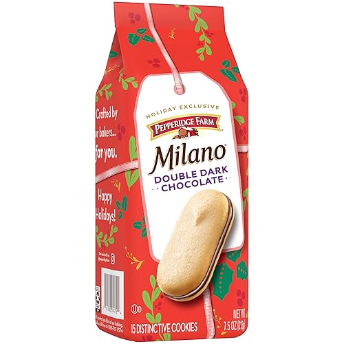 Vista 14 de Pepperidge Farm Milano Galletas sabor a doble chocolate con leche, 7.5 oz (213 g) (15 galletas)