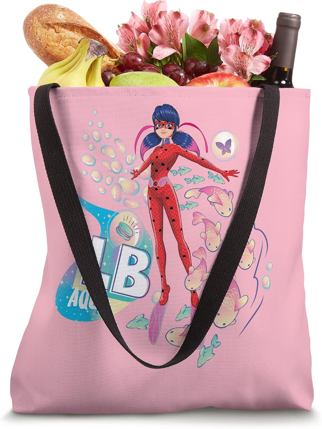 Miraculous Ladybug Summer LB Aqua Tote Bag