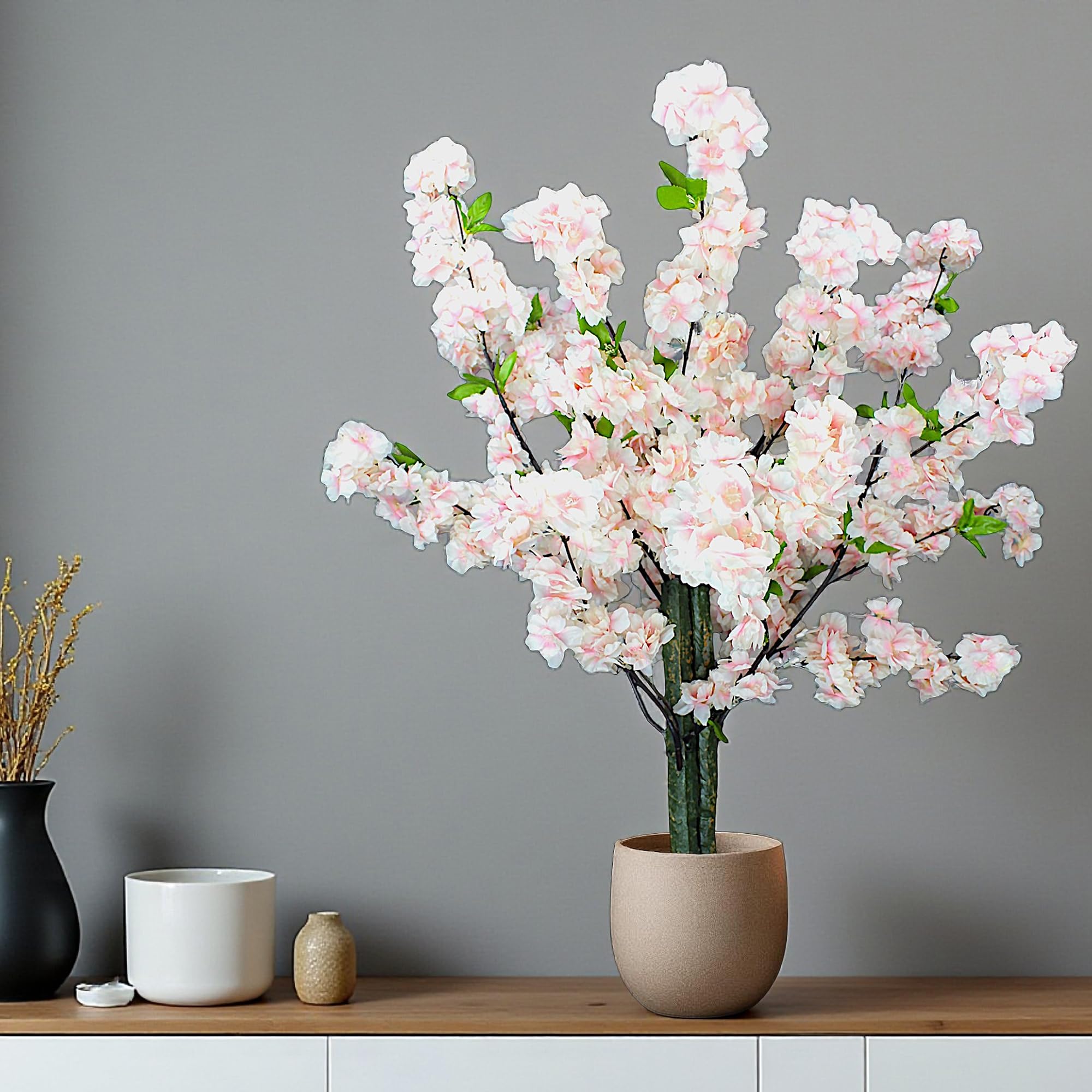 Kunst bloesemboom - Kunstboom - roze - 120cm - Voor binnen - Sakura -Rituals - Seta Fiori