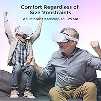 Vista 7 de YOGES 5000mAh Battery Head Strap for Quest 2, Rechargable Adjustable Headstrap to Extend Playtime Compatible with Meta Quest 2