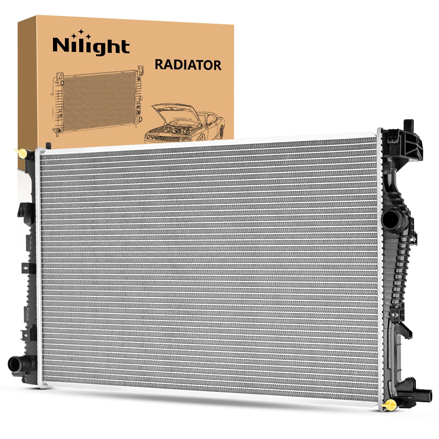 Nilight Radiator for Chrysler 200 2.4L 2015-2017, Jeep Cherokee 2014-2018