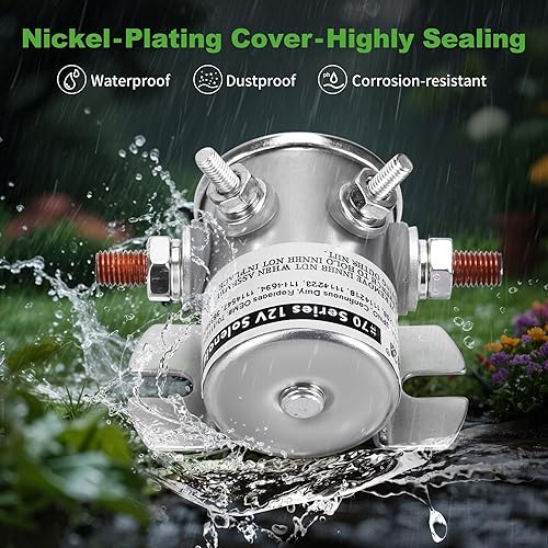 Miniatura 4 de 10L0L Max 250A Relé de solenoide de servicio continuo de 12 V para EZGO Marathon 1979-1994 Carro de golf de gas, carretilla elevadora, tractor, RV,