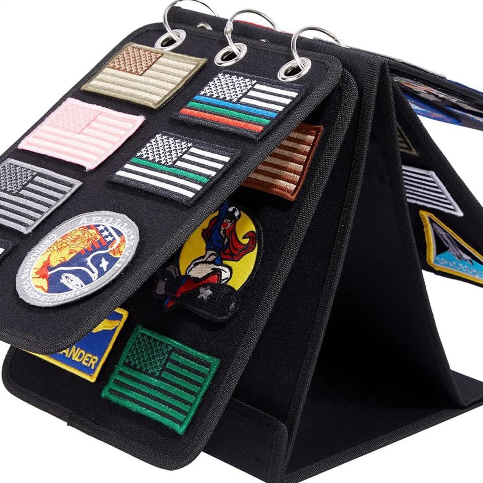 Patch Holder Organizer, Double Sided Patch Display, Patch Organizer Board, Medals Display Case, Travel Souvenir Display, Patch Wall Display for Medals, Travel Souvenirs, Loop Patches, Badges