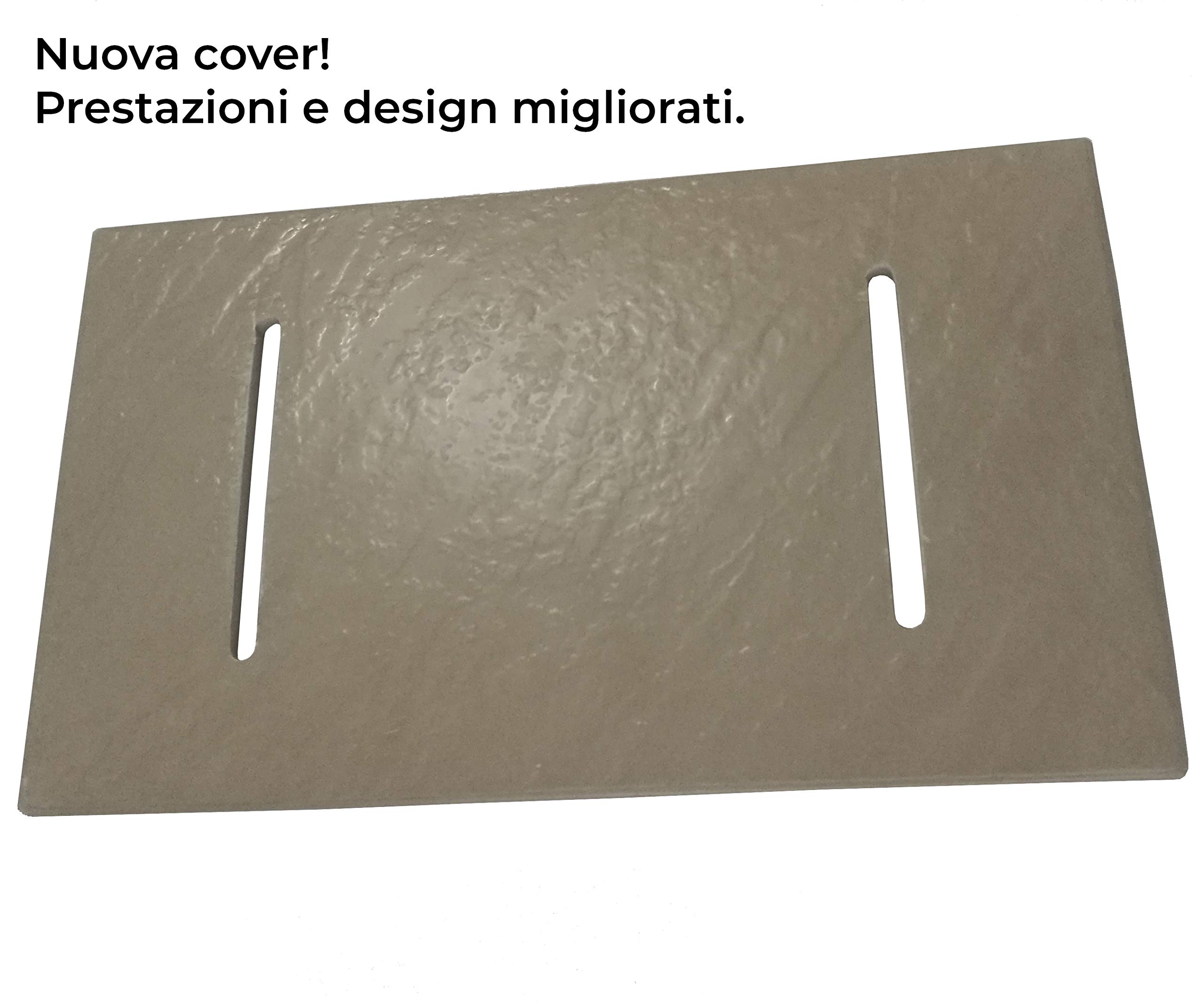 LANERI 7090BROWN Plato de Ducha, TóRTOLA, 70x90 h 2.6cm