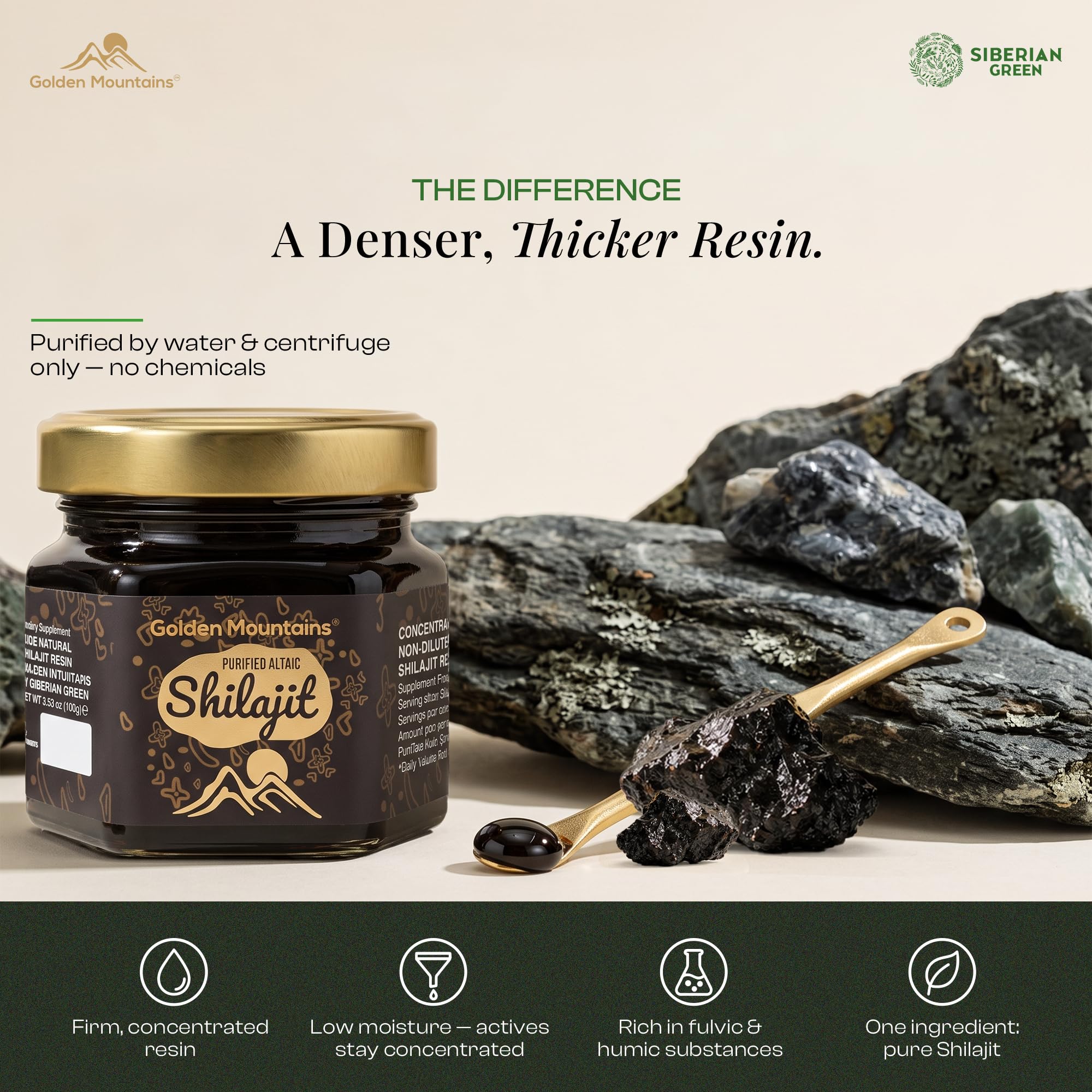 Golden Mountains Altai Shilajit Resin for Men & Women – 3.53 Oz (100G) — Amazon image 3