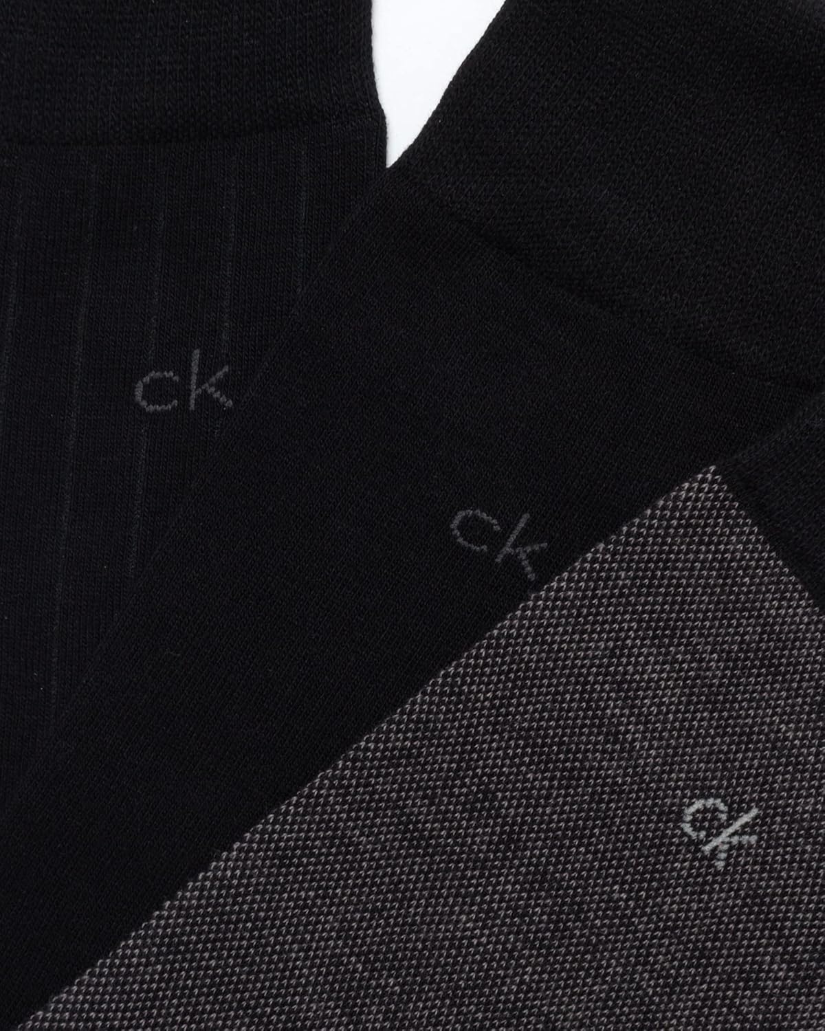 Calvin Klein Mens Dress Socks - 6 Pairs Soft Cotton Blend Crew Socks for Men - Classic Comfort Stay Up Cuff Mixed Pattern - Image 4